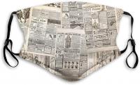Vintage French Newspaper Comfortable Printed Retro