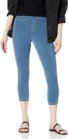 Women's Classic Denim Capri Leggings with Pockets - 8.7oZ (246g)