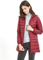Women's Long Down Jacket Packable Winter Outwear L