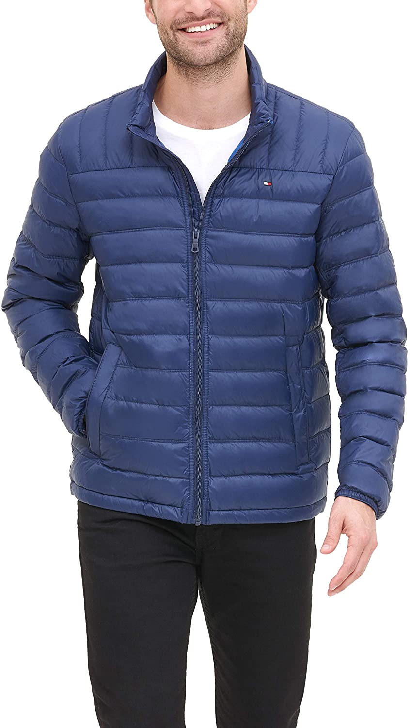 Tommy Hilfiger Men's Packable Down Puffer Jacket X-Large - Deep Navy
