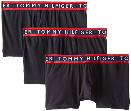 Tommy Hilfiger Men s 3-Pack Cotton Stretch Trunk, Black, Medium/32-34