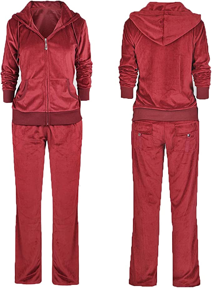 Track Suits for Women Set Sweatsuits 2 Piece Tracksuit, XL - Brick Red
