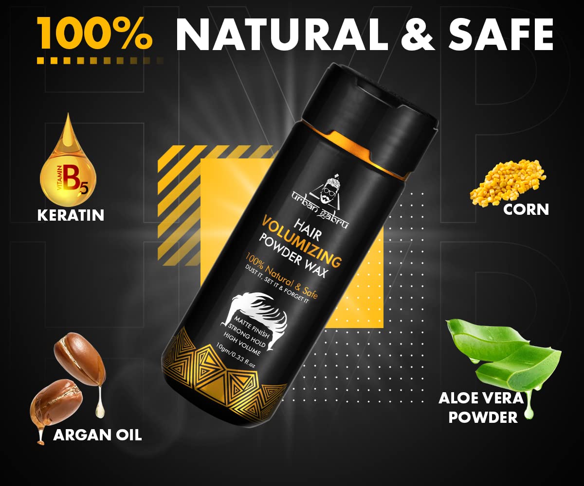 Urbangabru Hair Powder Styling - The Best Hair Powder for Men, 10g - 0.33 Fl.Oz