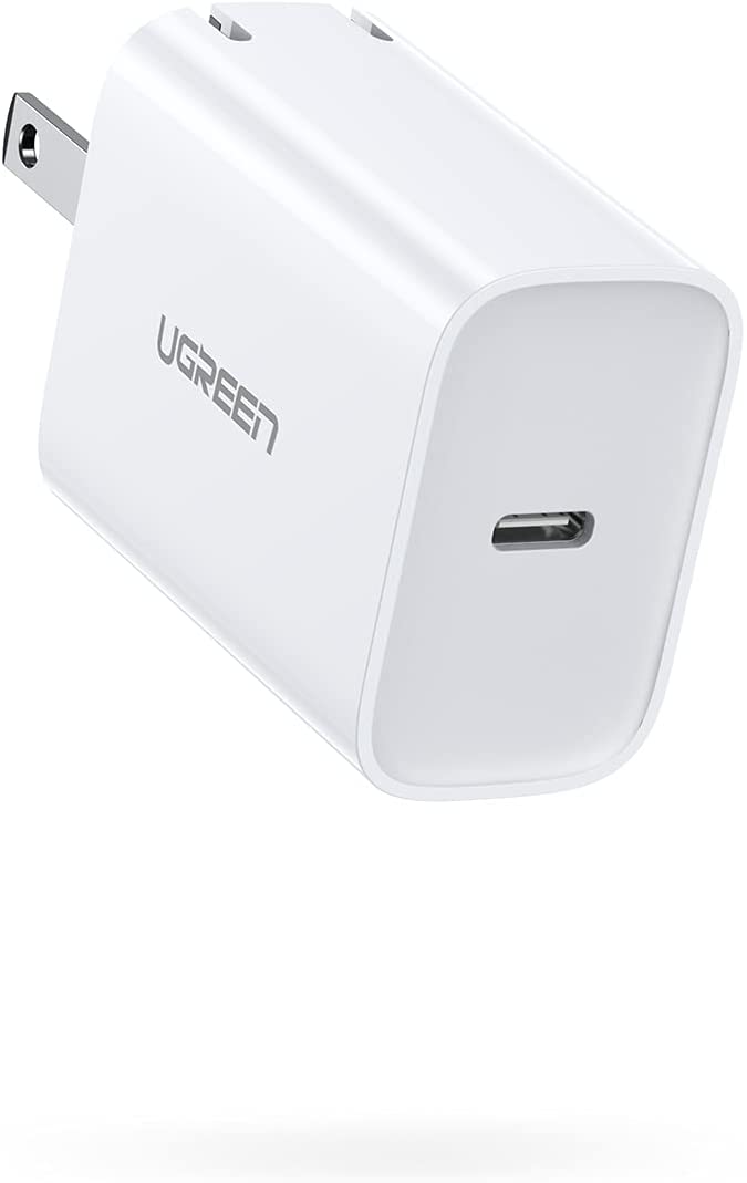 USB C Power Adapter Fast Charger 18W with Foldable Plug for iPhone