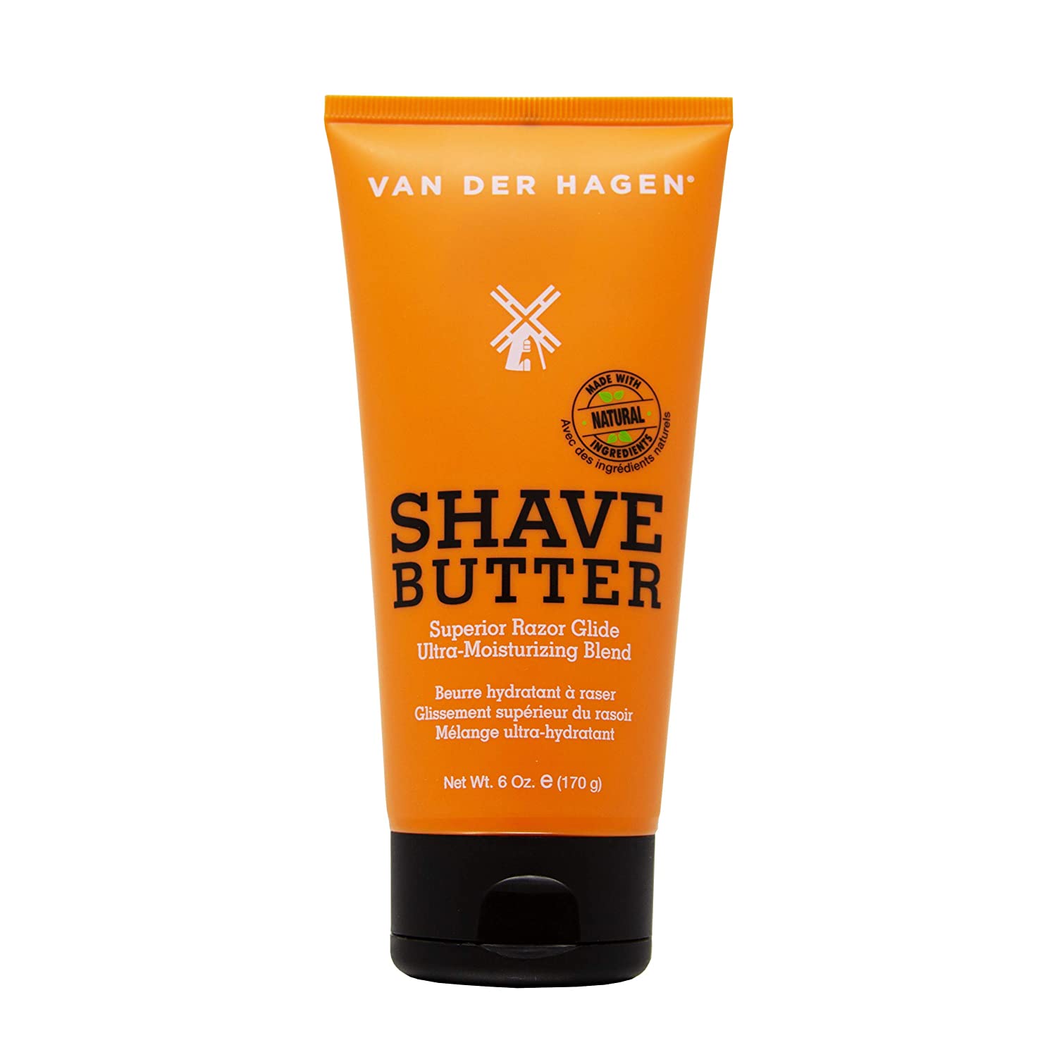 Van Der Hagen Shave Butter- Superior Razor Glide for Best Shave - 6.0 Oz (170g)
