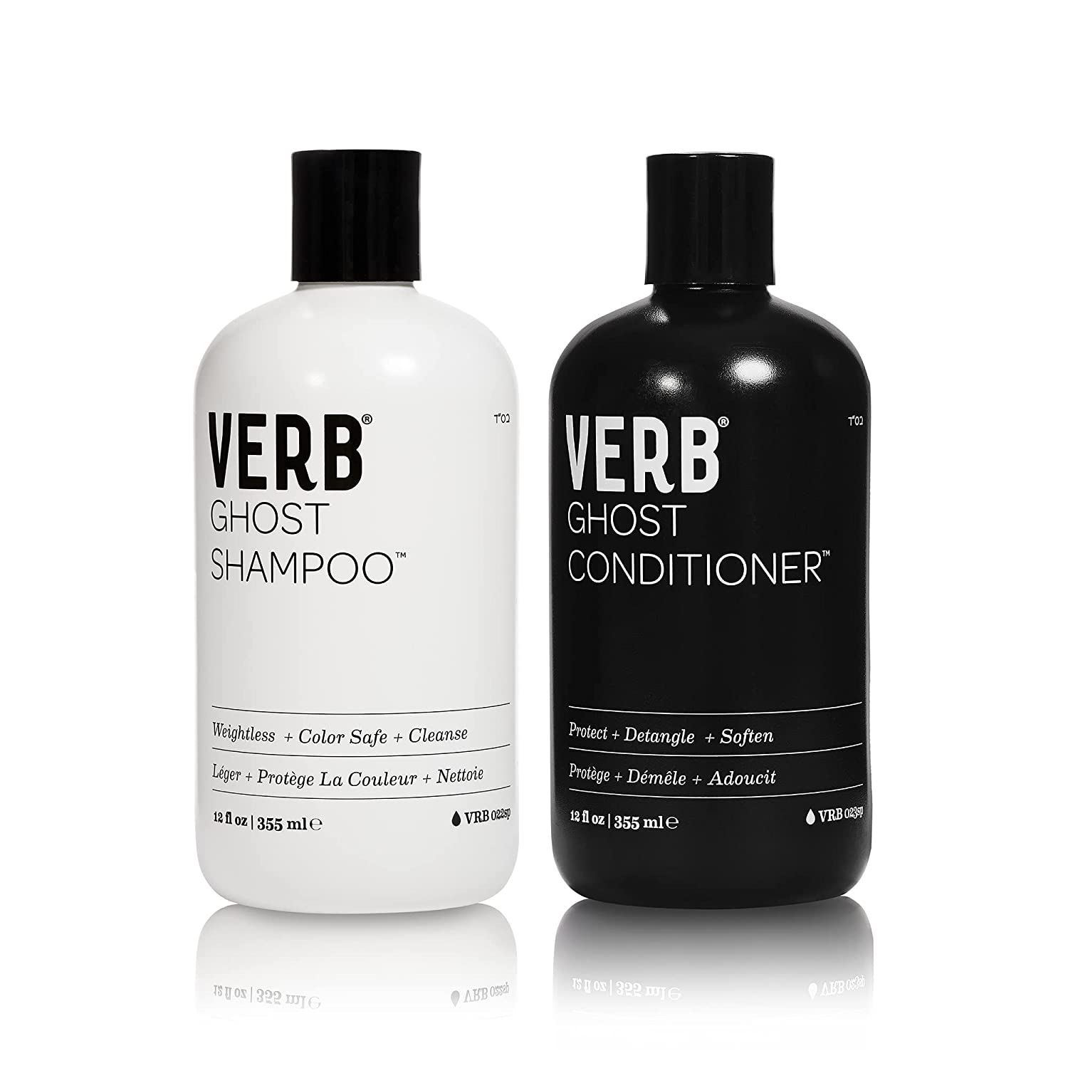 Verb Ghost Shampoo & Conditioner, Anti-Frizz Hydrating Shampoo and Conditioner for Hair Shine and Strength - 12 Fl.Oz (355ml) Each