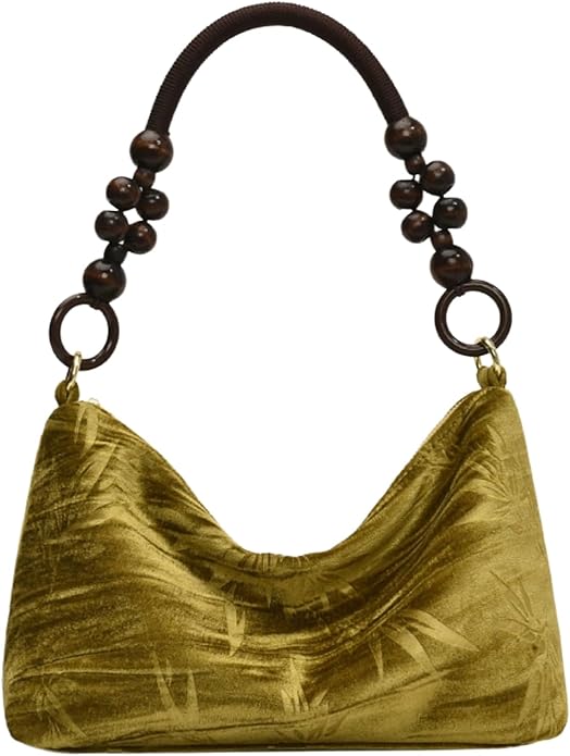 Verdusa Vintage Suede Bag: Beaded Clutch, Pakistan Import