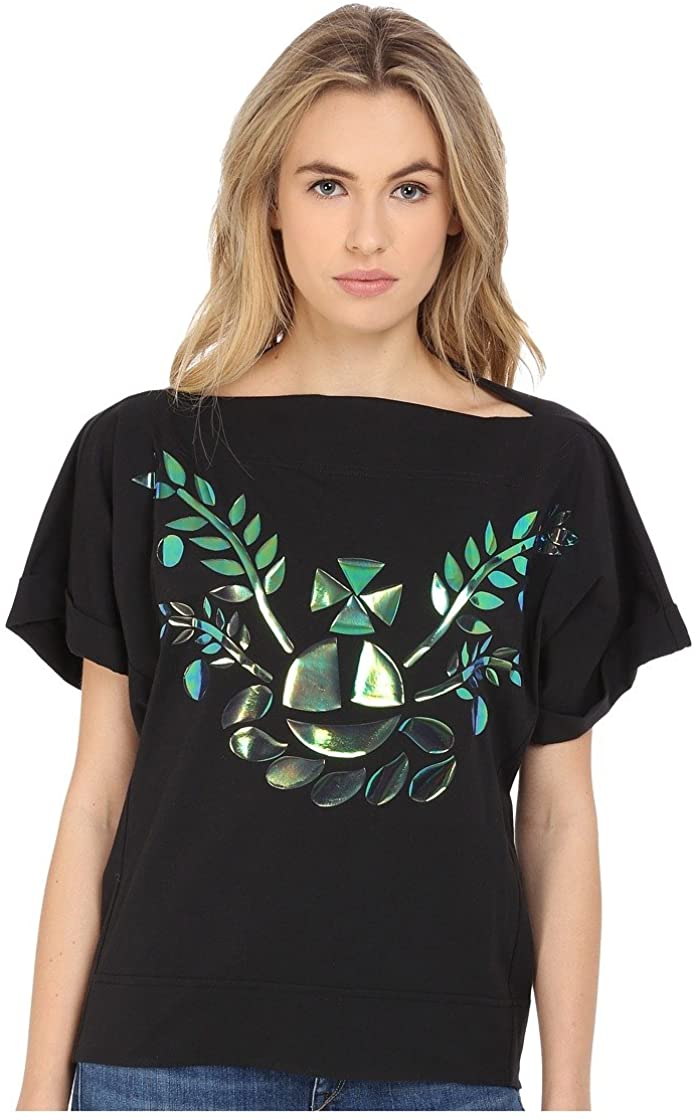 Vivienne Westwood Anglomania Women s Sunglass Orb T-Shirt, Black, Large