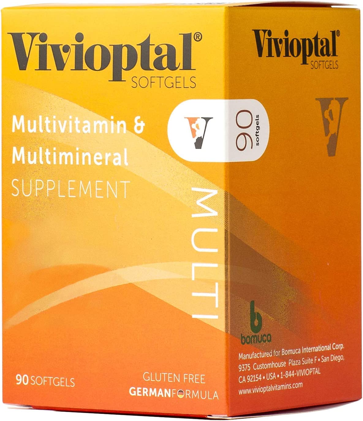 Vivioptal Multi 90 Capsules - Multivitamin & Multimineral Supplement - Lipotropic Substances & Trace Elements