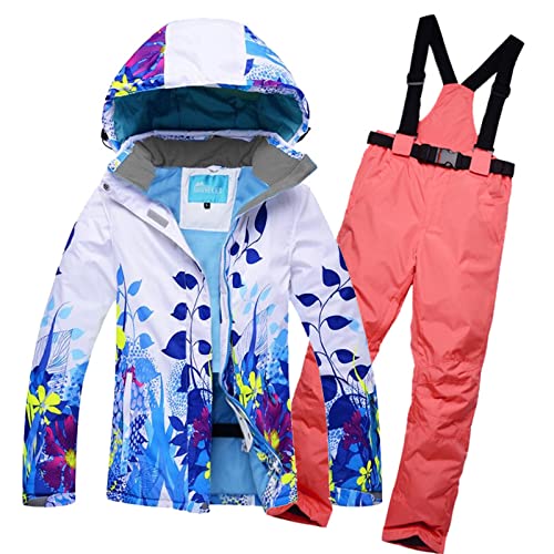 Women'S Ski Suit, Windproof, Waterproof, Snowboard, Outdoor Sportswear, Ski Jacket+Trousers, Camping And Riding, Super Warm Clothing Suit,#3,M
