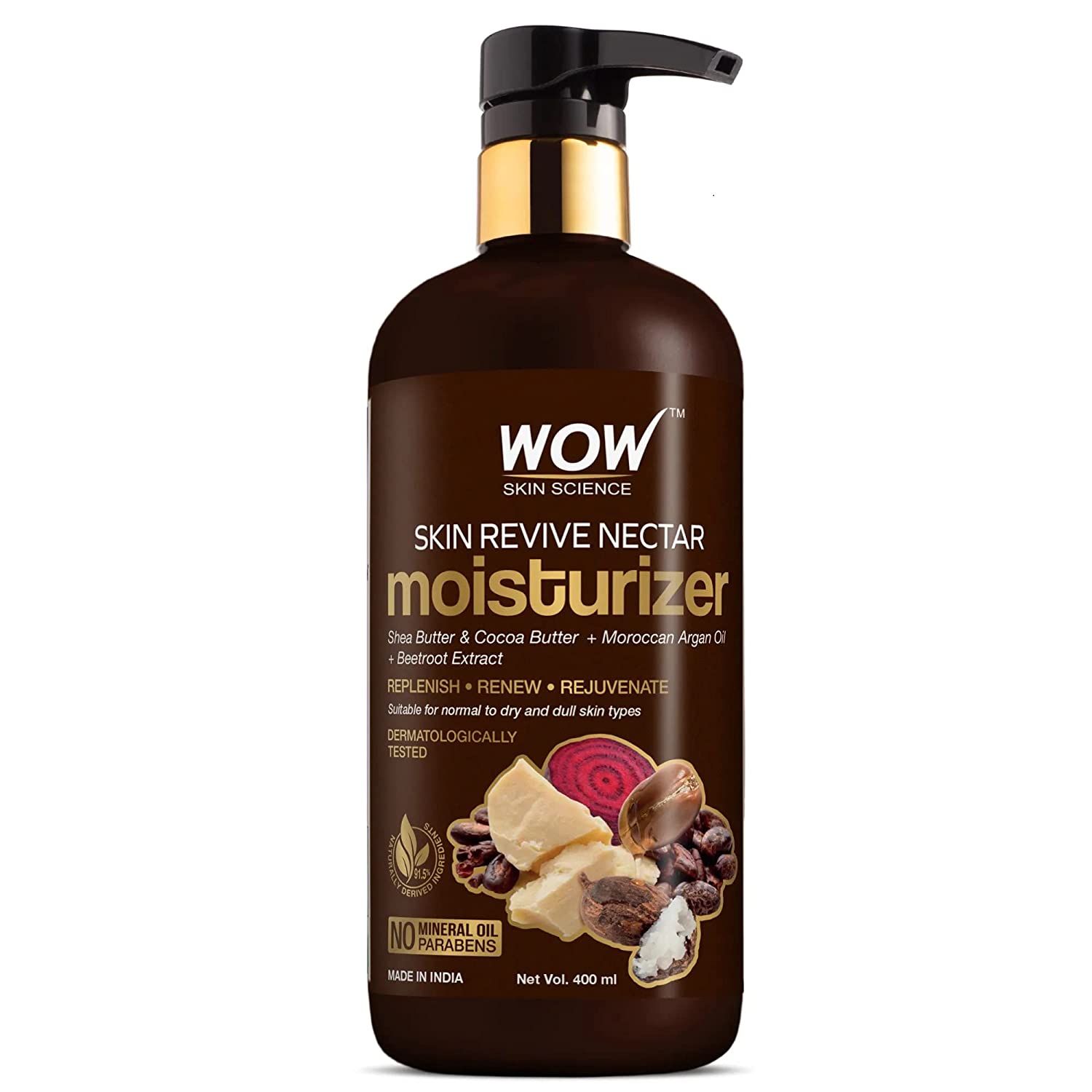 WOW Skin Revive Nectar Moisturiser Without Parabens & Mineral Oil - 10.14 Fl Oz (300ml)