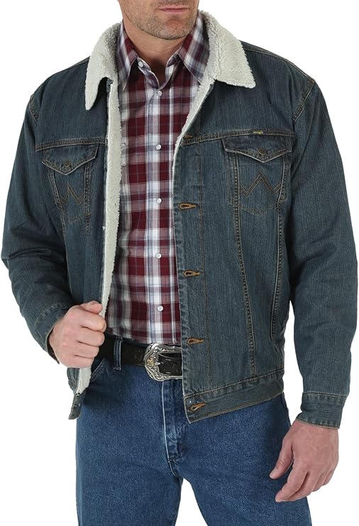 Men's Wrangler Western Denim Jacket - Classic Jean Style
